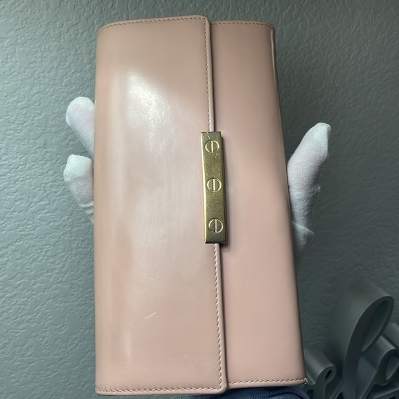 Auth CARTIER Love Collection Long Blush Pink Wallet/crossbody, EUC,RARE - Picture 6 of 17